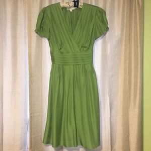 Green Silk dress
